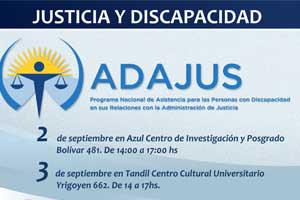 Facultad de Derecho: Jornada de presentacin ADAJUS y sensibilizacin en materia de Discapacidad y Acceso a la Justicia